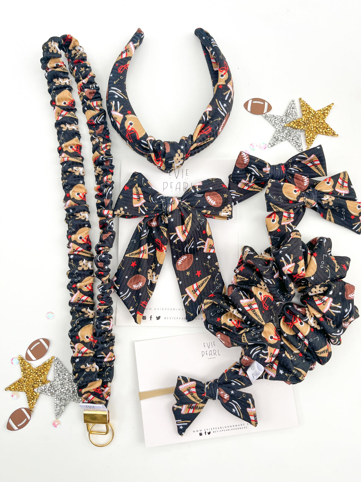 San Francisco 49ers | Bows, Scrunchies & Headbands