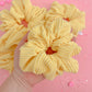 Butter Yellow Ribbed Scrunchy