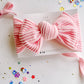 Light Pink Ribbed Baby Bow Turban