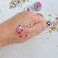 Purple Silver Football Game Day Hair Glitter Gel