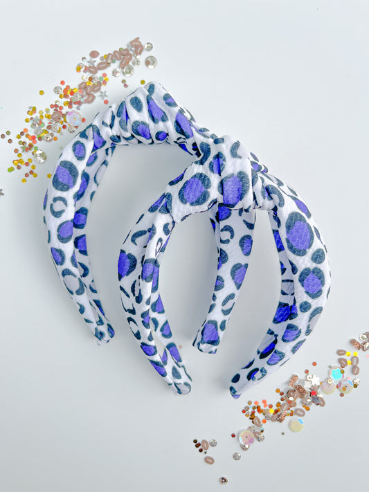 KSU Leopard Knotted Headband for girls & women
