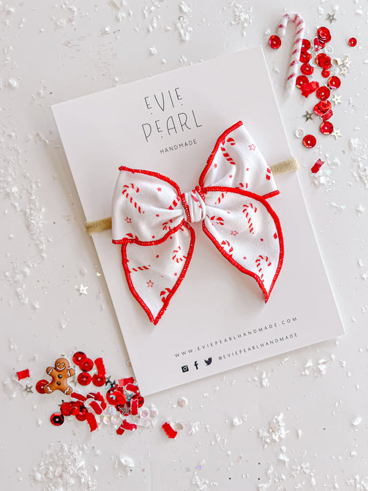 Candy Cane Small Bow