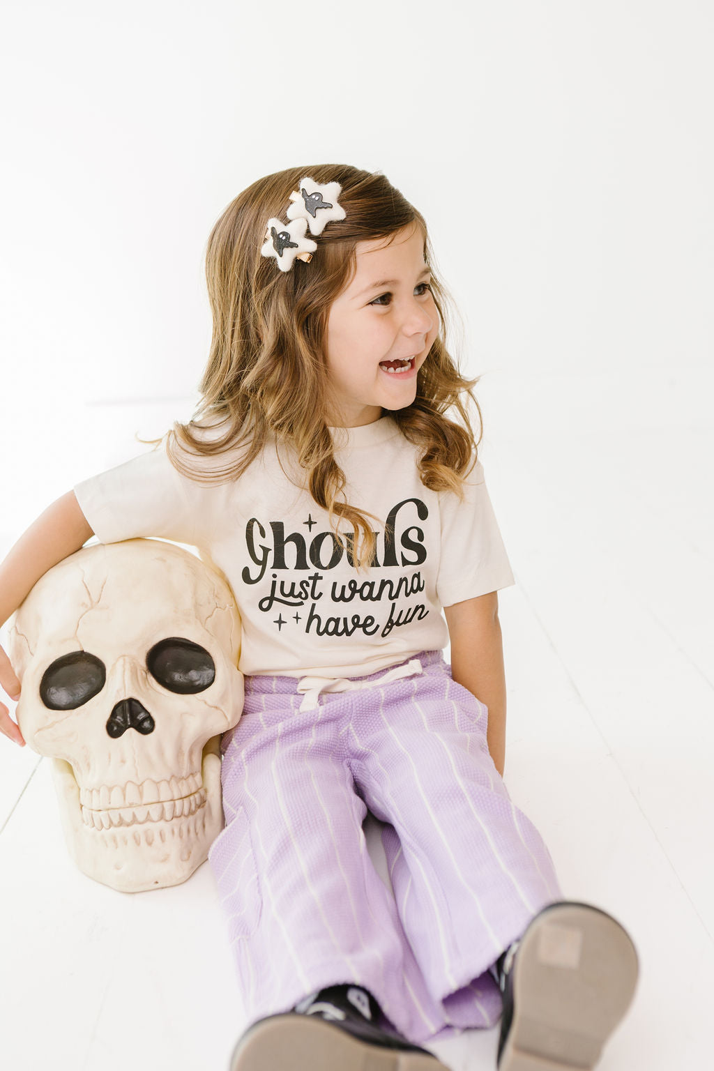 Felt White Star Ghost Pigtail Set