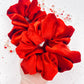 Rust Red Velvet Luxe Oversized Scrunchy