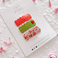 Grinch Heart Snap Clip Set