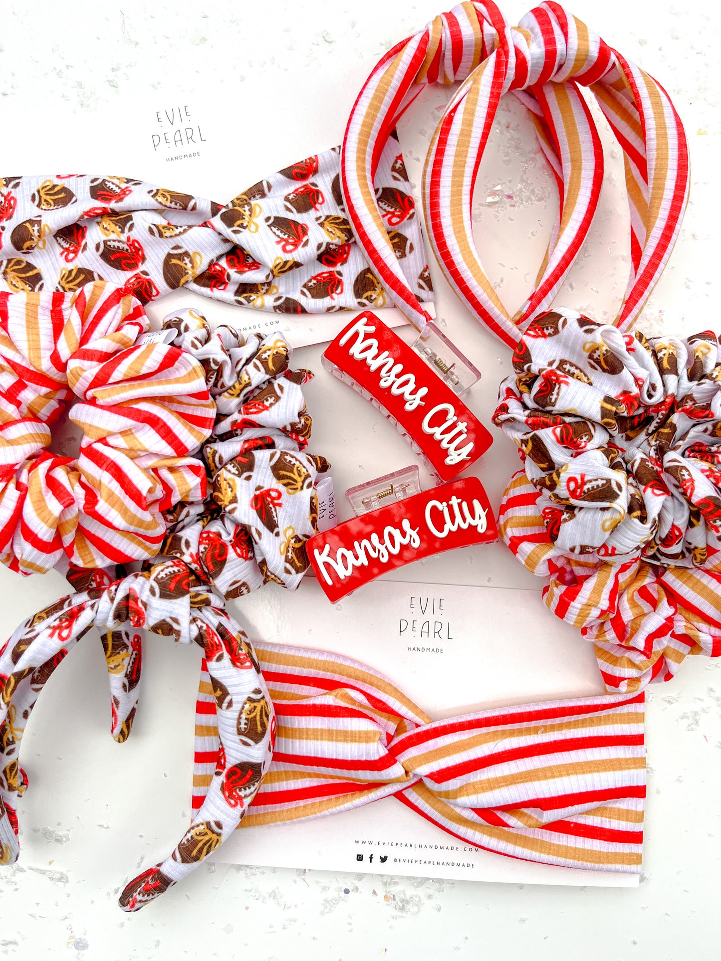 Kansas City Red Acrylic Medium Claw Clip