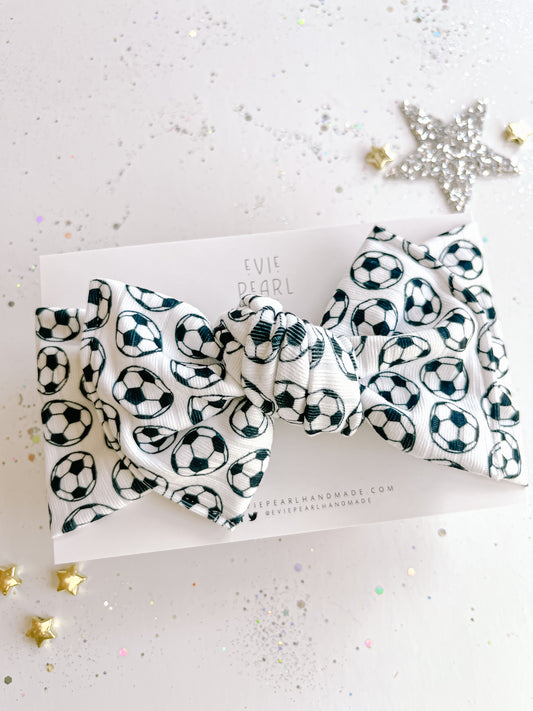 Soccer Baby Bow Turban