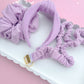 Lilac Ribbed Teacher Gift Set- Lanyard| Knotted Headband| Scrunchie
