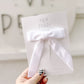 White Velvet Longtailed Hair Bow