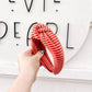 Rust Ribbed Knit Knotted Headband for Girls & Women