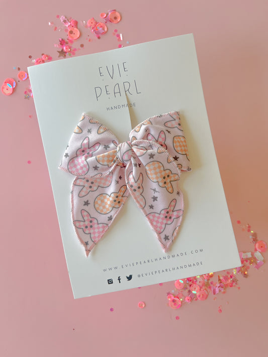 Pink Peep Medium Bow