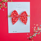 Red KC Football Small Bow