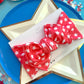 Red Stars Baby Bow Turban