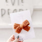 Pumpkin Spice Knit Hair Bow