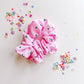Pink Skellies Oversized Scrunchy
