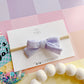 Small Lilac crinkle Pinwheel on Nylon Headband