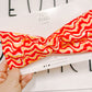 Red Gold White Zig Zag KC Print Twisted Chiefs Turban