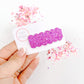 Purple Glitter Single Snap Clip