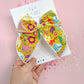 Oversized Bright Mustard Flower Bow