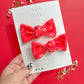 Kansas City 87 Arrowhead Knot Bow Pigtail Set