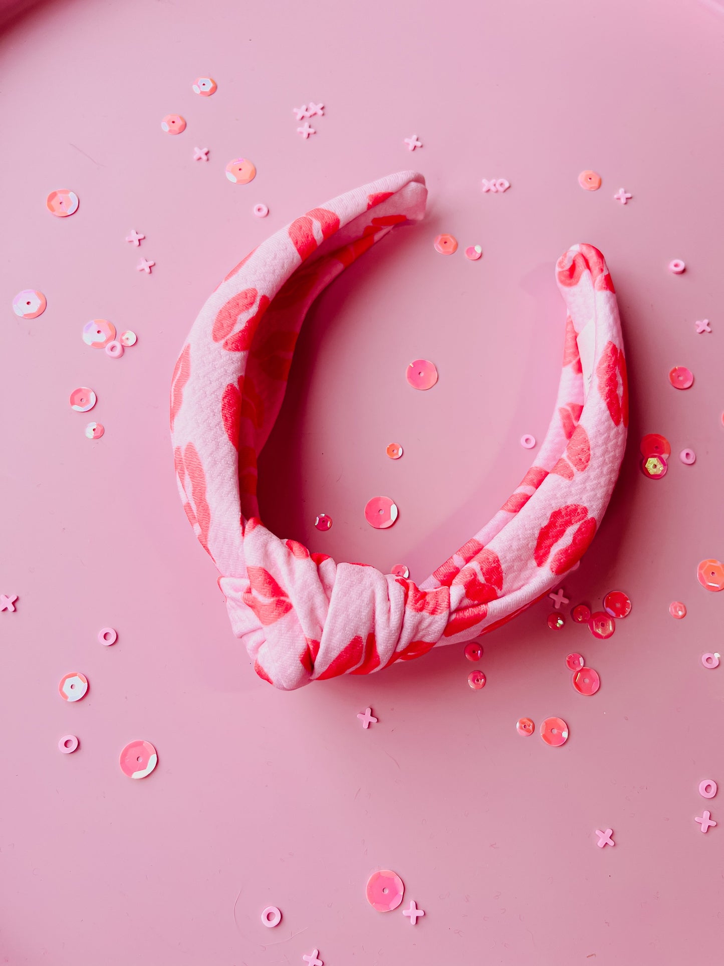 Red Lips Knotted Headband