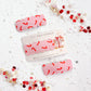 Pink Candy Cane Single Snap Clip