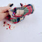 Tan Red Plaid Knotted Headband for Girls & Women