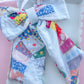 Wedding Ring Heirloom Quilted XL Wreath Tie Bow