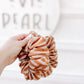Rustwood Tan Stripes Knit Scrunchy for girls & women