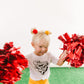 Red & Gold Party Pom Pom Clip Set