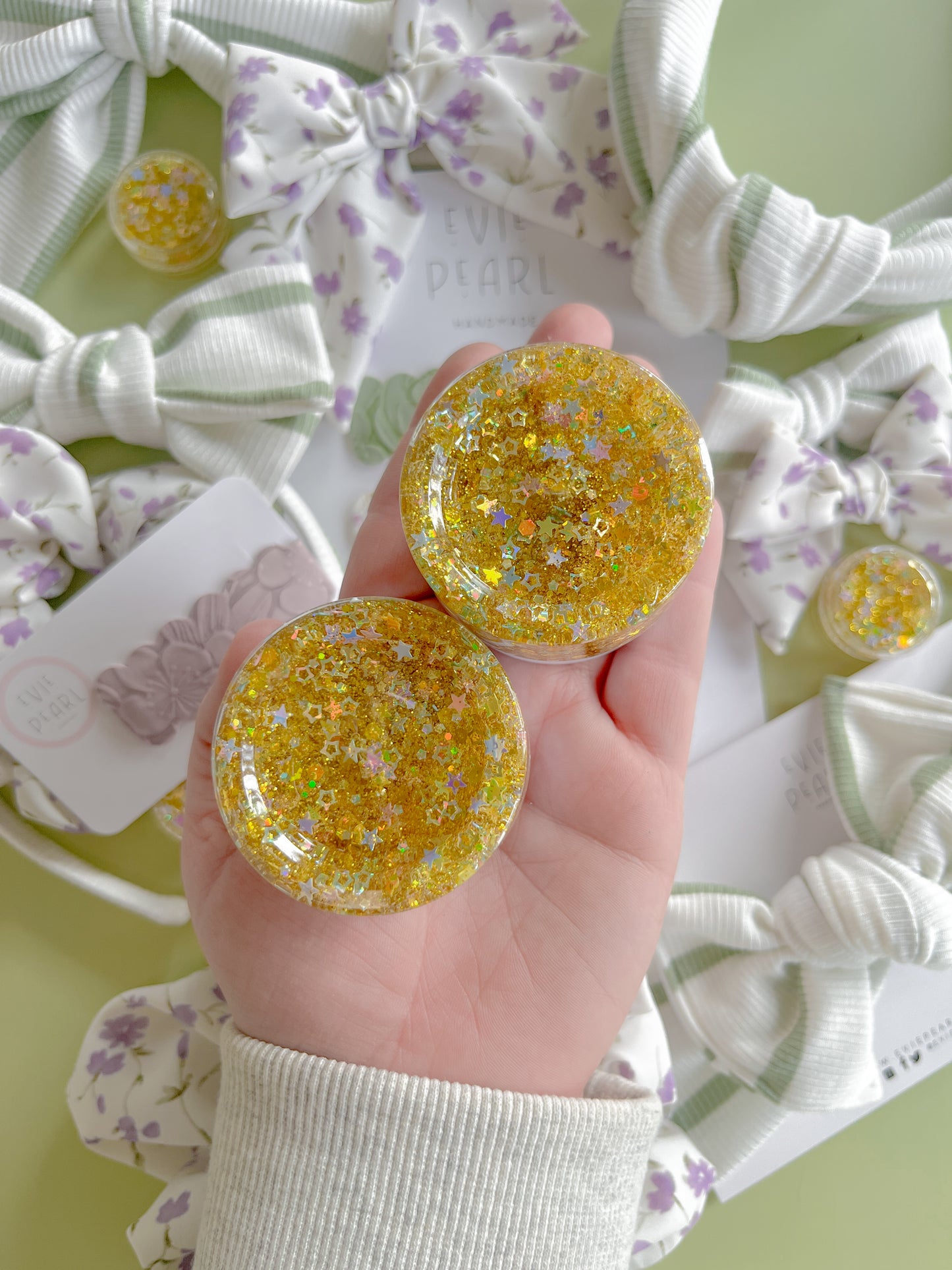 Gold Stars Hair Glitter Gel