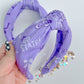 KSU Go State Purple Cats Knotted Headband for girls & women