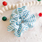 Blue White Stripe Oversized Scrunchy