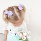 Lilac Purple Peep Pigtail Clips