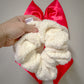 Cream Sherpa Oversized Scrunchy