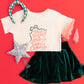 Green Plaid with Red Bows Knotted Headband for Girls & Women
