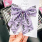 Bats Purple Medium Sailor Hair Bow