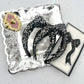 Black & Silver Sequin Knotted Headband for Girls & Women