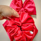 Red Glitter Velvet Oversized Scrunchy