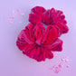 Rosie Pink Velvet Oversized Scrunchy