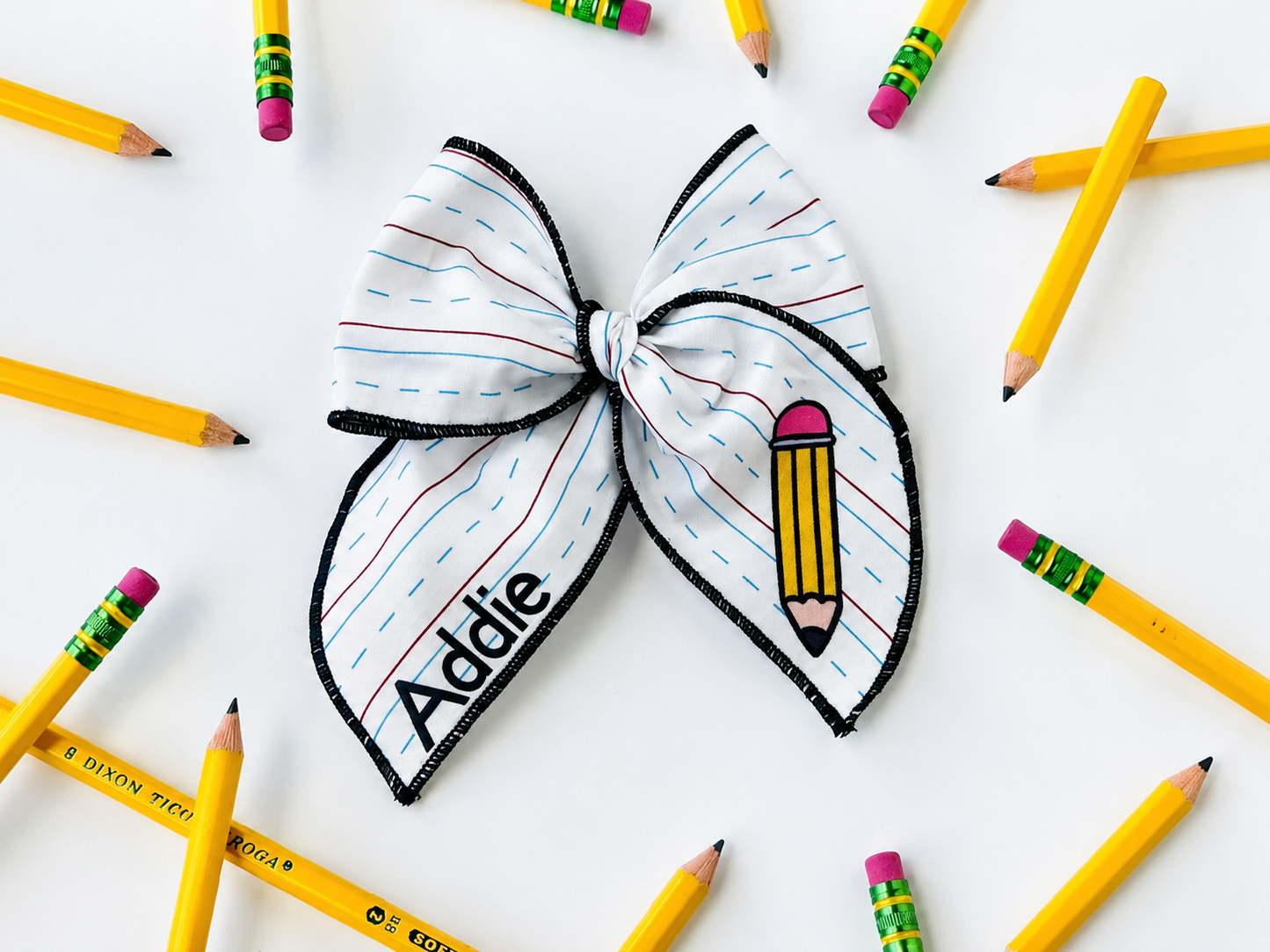 PERSONALIZED Pencil Hair Bow