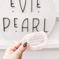 Cream Marbled Flat Medium Claw Clip