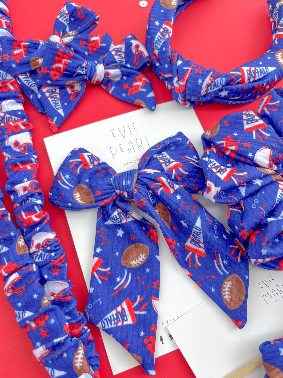 Buffalo Bills Hair Accessories | Bows, Scrunchies & Headbands