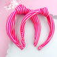 Pretty in Pink Stripe Knotted Headbands