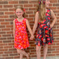 Red Bows KC Medium Pigtails