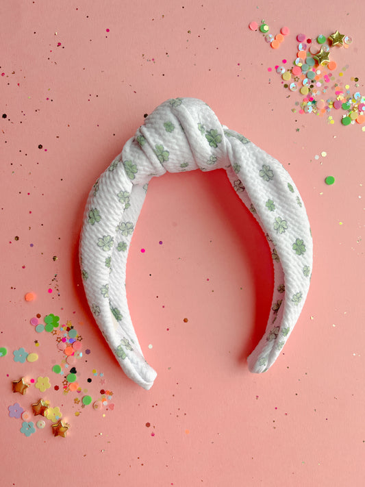 Lucky Clover Knotted Headband