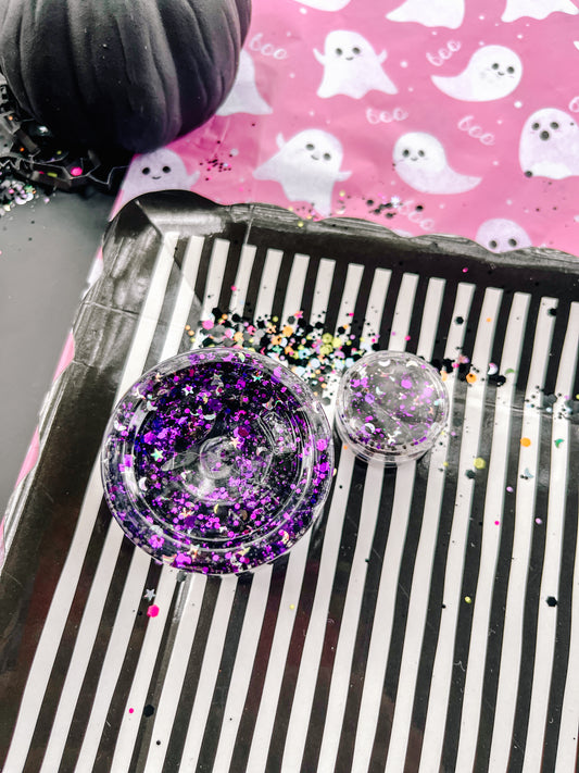 Witch, Please! — Purple + Black Halloween Hair Glitter