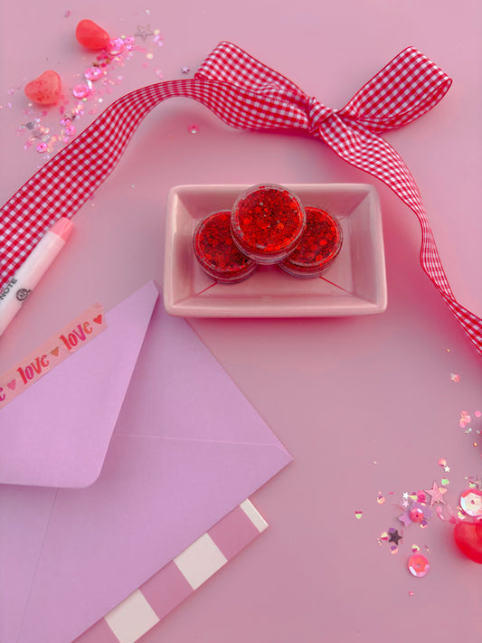 Red Glitter Sparkle Hair Glitter