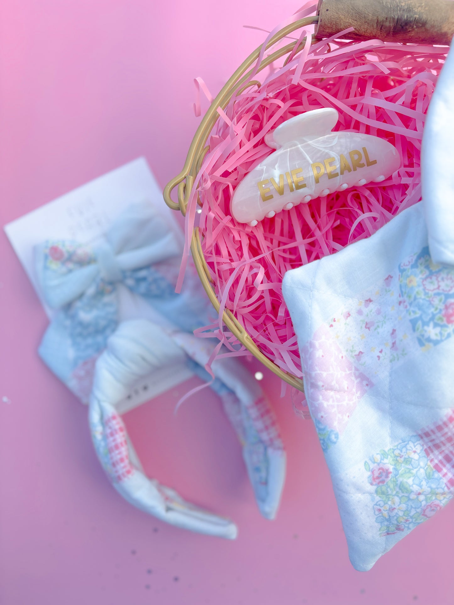 Pastel Patchwork Medium Puffy Sailor Bow