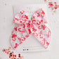 Pink Red Candy Cane Bow